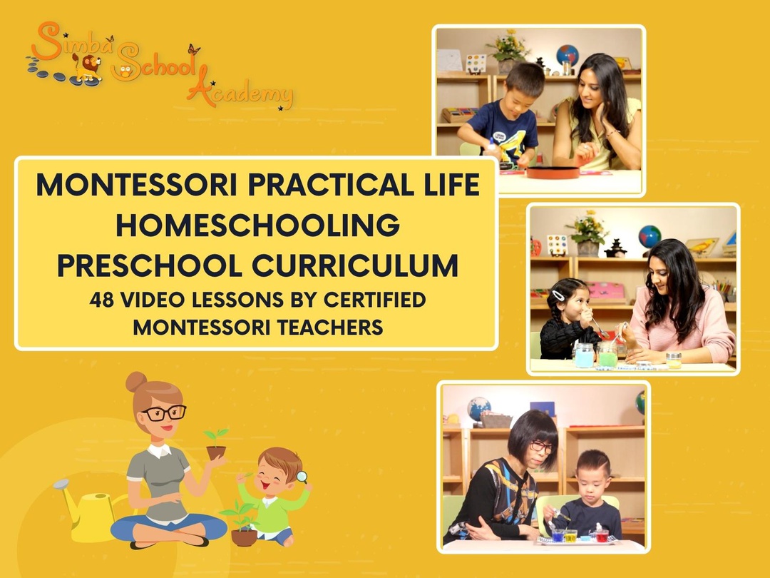 Montessori Practical Life Preschool Homeschooling Curriculum